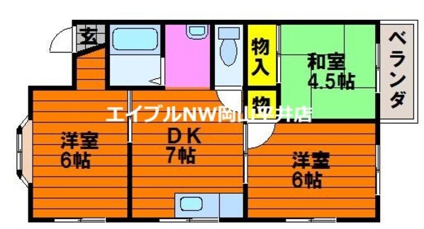 ステーションコーポラスの物件間取画像